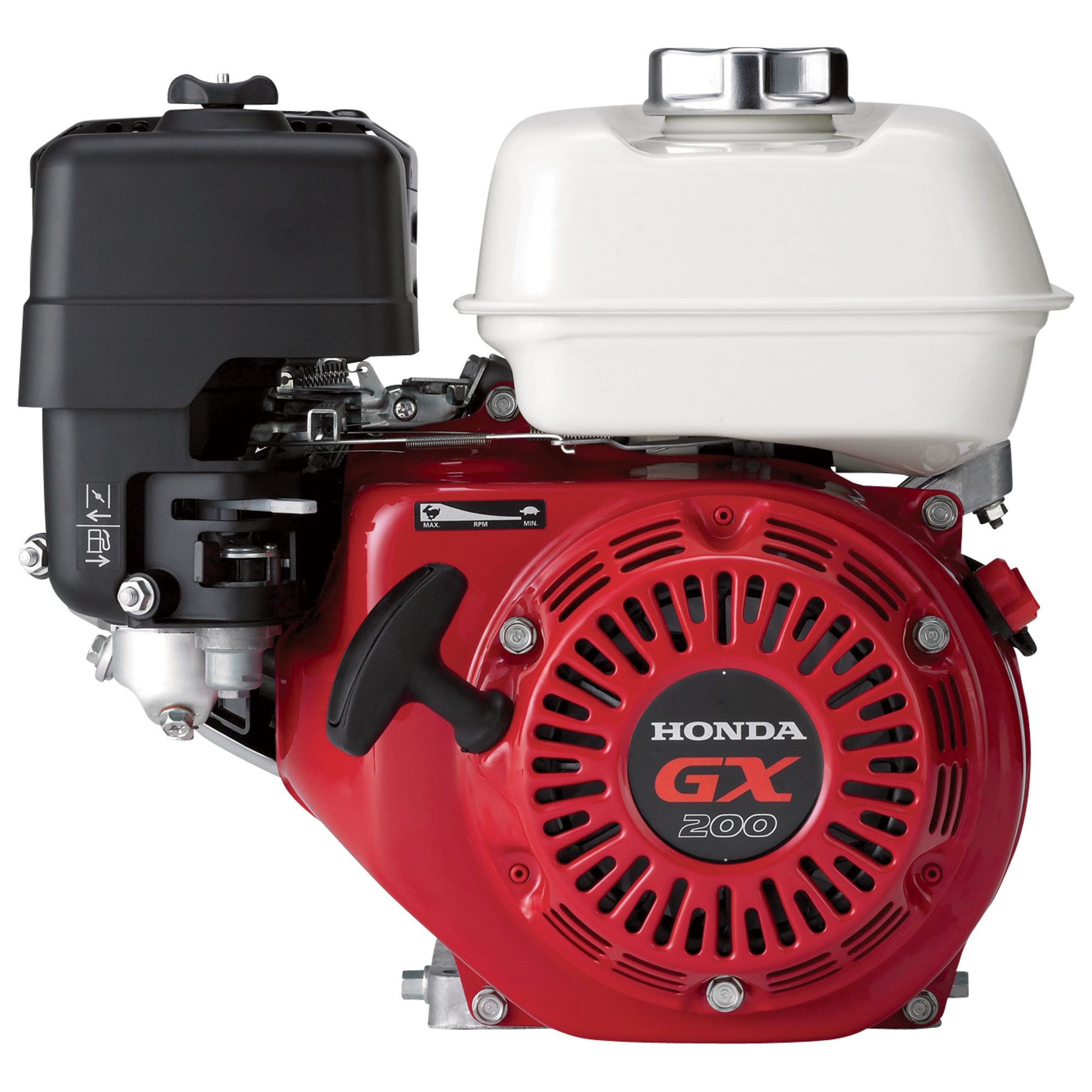 Honda Engines, HONDA 200CC OHV ENGINE, Engine Displacement 196 cc, Engine Type GX Series OHV Commercial-duty, Shaft Diameter 3/4 in, Model# GX200UT2XQX2